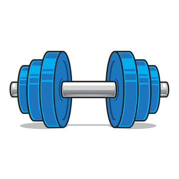 A picture of a dumbbell