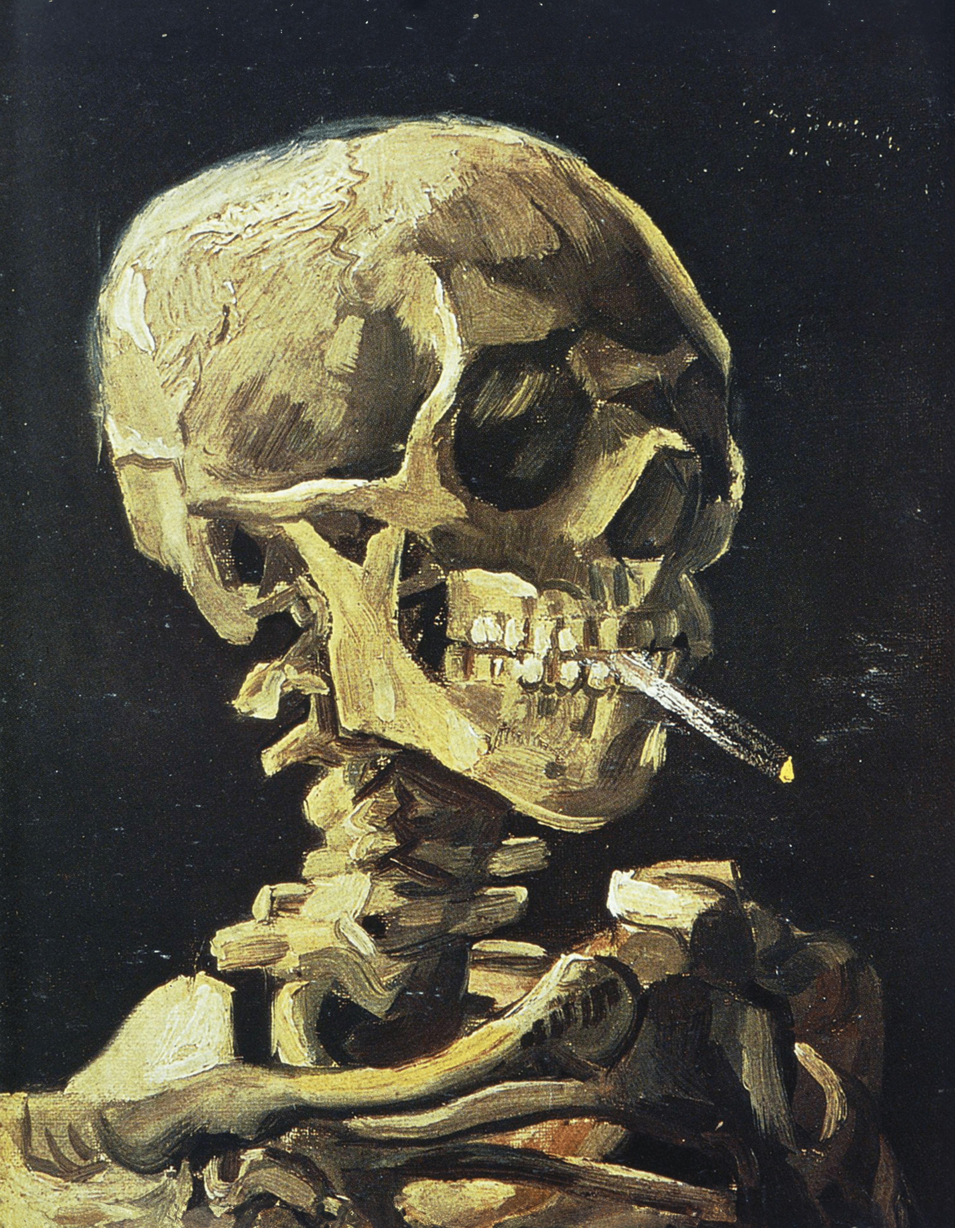 Skull With Cigarette